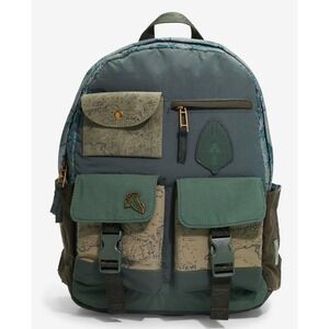 NEW Lord of the Rings Middle Earth Map Backpack Multi Pockets LOTR Travel Bag